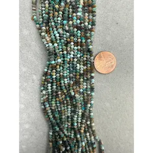 turquoise bicone shape 3.5mm 15" strand