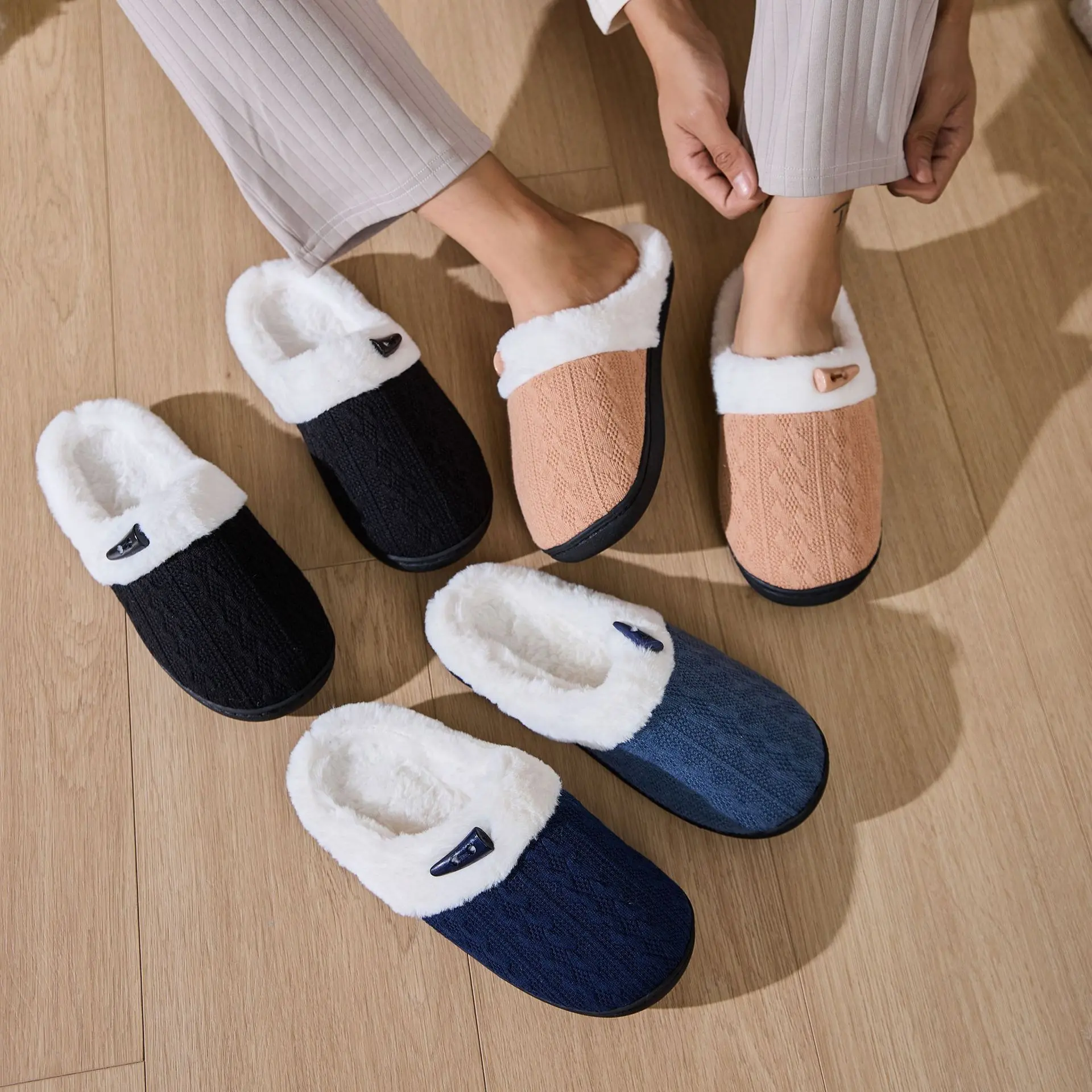 House Slippers | Cotton Baotou Warm Flat Slippers | Daily Home Comfort | Soft Non-Slip Bottom | Cozy Cotton Slippers for Ultimate Relaxation! Halloween Themed EVA Garden Shoes casual outdoor slip-on design optimal relaxation cleat  upgrade