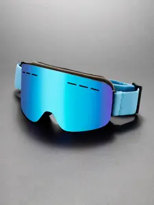 New Fashion Large Frame Outdoor Ski Glasses, Snap Button Detachable Lenses, Single & Dual Board Sports Eyewear for Men & Women