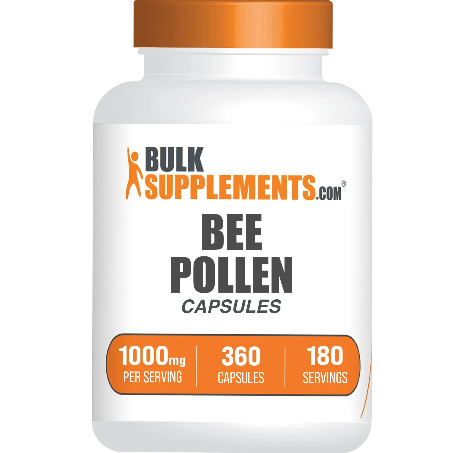 BulkSupplements Natural Health Dietary Bee Pollen Capsules - 1000mg per Serving, 360 Capsules, 180 Servings