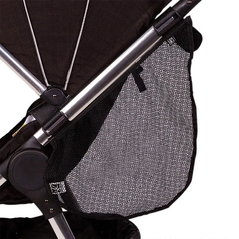 Baby Stroller Rear Mesh Storage Bag, Portable Organizer for Bottles, Snacks, Toys, Diaper, Essential Travel Accessory for Parents