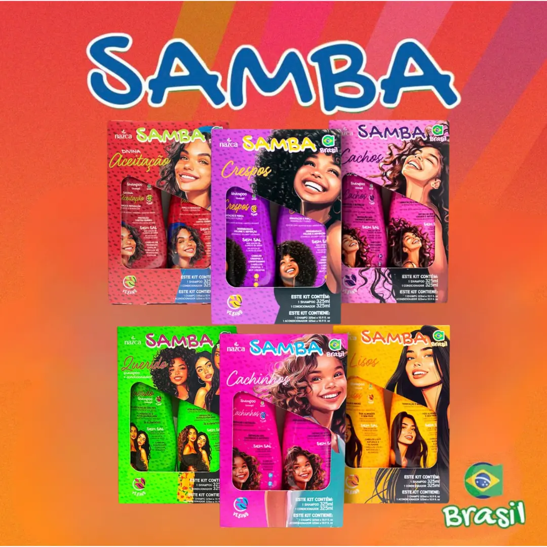 Samba Shampo & Conditioners - Aloe, Mango, Keratin, Vitamin B5, Shine, Repair, Hydration, Frizz-Free, 325ml each