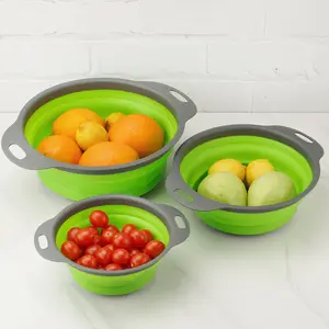 Foldable Drain Basket, Retractable Storage Colander, Multifunctional Kitchen Basket for Washing Fruits and Vegetables, Household Portable Draining Storage Organizer small room organization products
