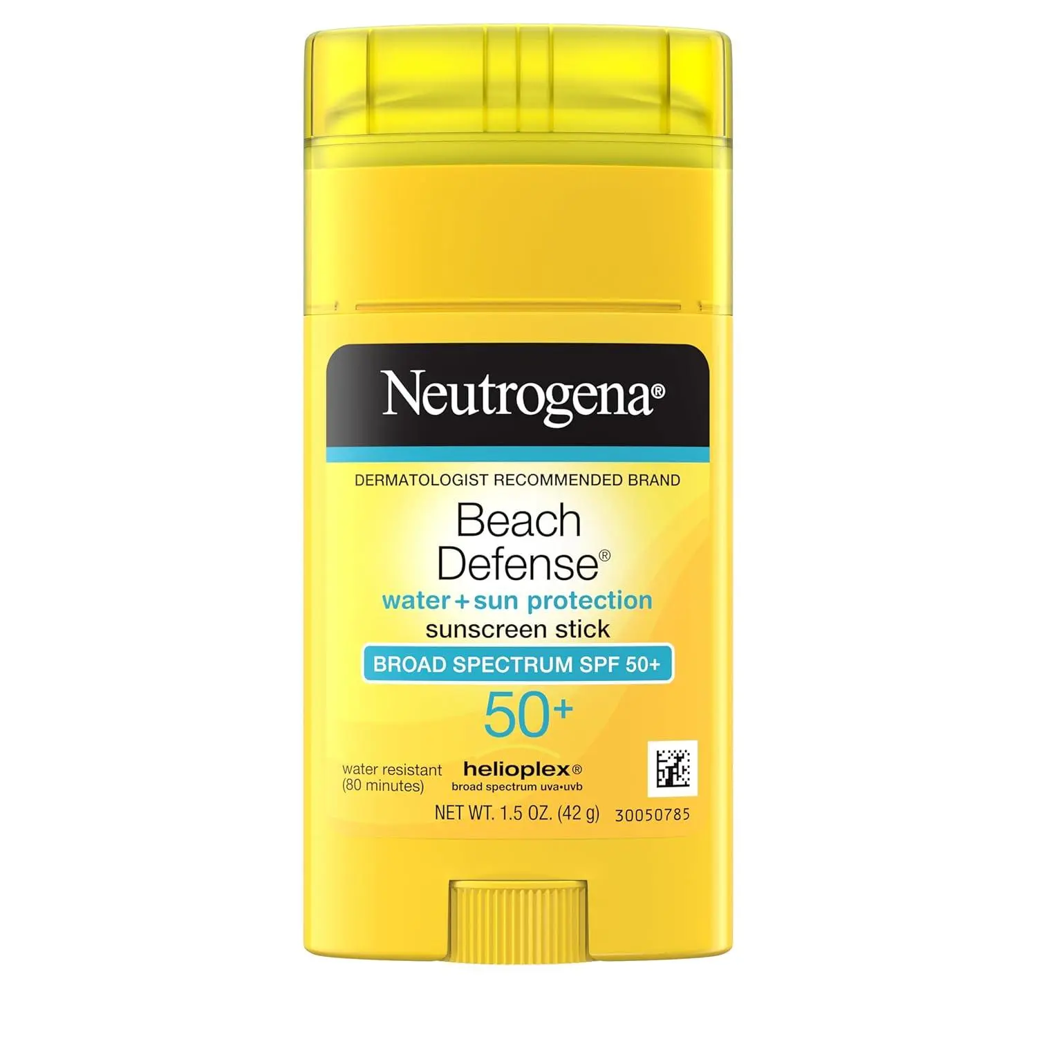 Neutrogena Beach Defense Sunscreen Stick SPF 50, 1.5 oz | Broad Spectrum SPF for UVA/UVB Protection, Water-Resistant up to 80 Minutes, No-Mess, Beach-Strength
