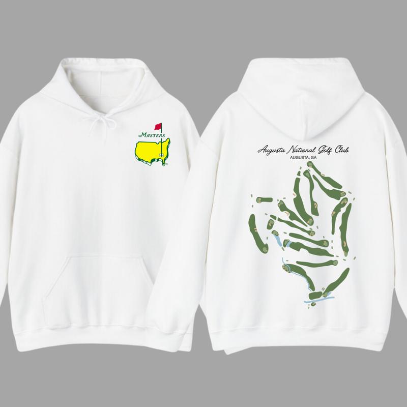 Augusta National Course Map Golf Hoodie, Augusta National Golf T-Shirt, The Masters Tournament Golf Hoodie For Men, Gift For Men
