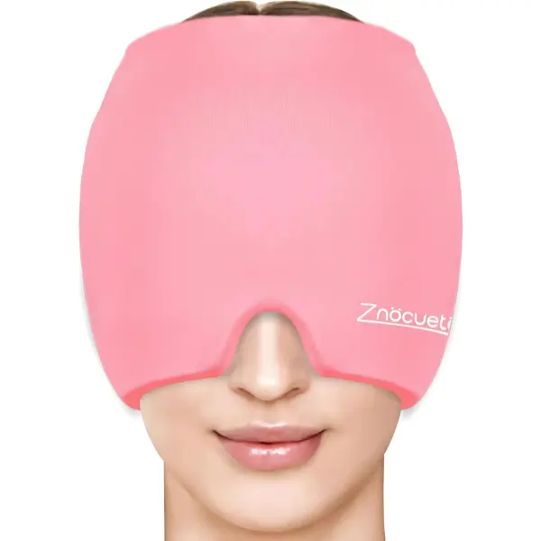 Migraine Relief Ice Cap – Cooling Gel Headache Hat, Hot & Cold Compress Beanie for Sinus, Stress & Head Pain (Women & Men) Therapy