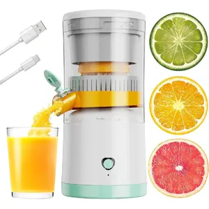 Electric Juicer Rechargeable, Portable Orange Citrus Juicer Machines with USB and Cleaning Brush for Orange, Lemon, Citrus, Limes, Grapefruit, Apples