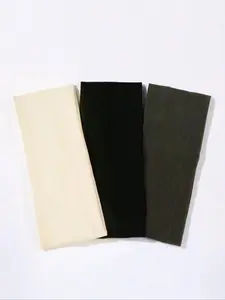 Solid Color Wide Hair Band, Stretchy Comfortable Hair Band for Yoga, Gym & Sports, Workout Headband, Fashion Hair Accessories for Women & Girls