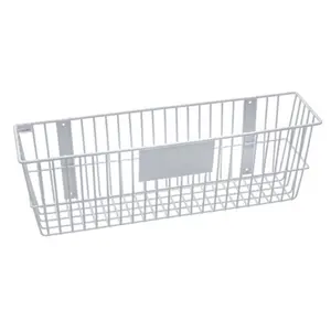 RACKEM RACKS 9189-W 24 x 6 x 8 in. Wire Basket - White
