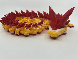 XL 30" Crystal Dragon Inspired by Sports Football Team Colors - Home-Printed Craftsmanship - Decor Ornaments