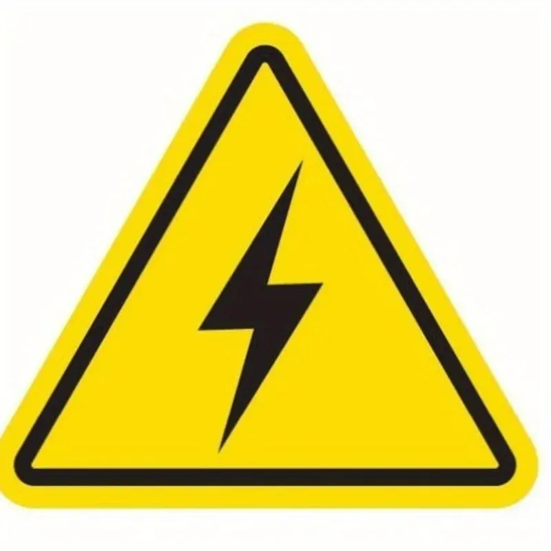 5pcs Hazard Voltage High Warning Danger banner high grade vinyl bumper sticker decal,safety helmet stickers