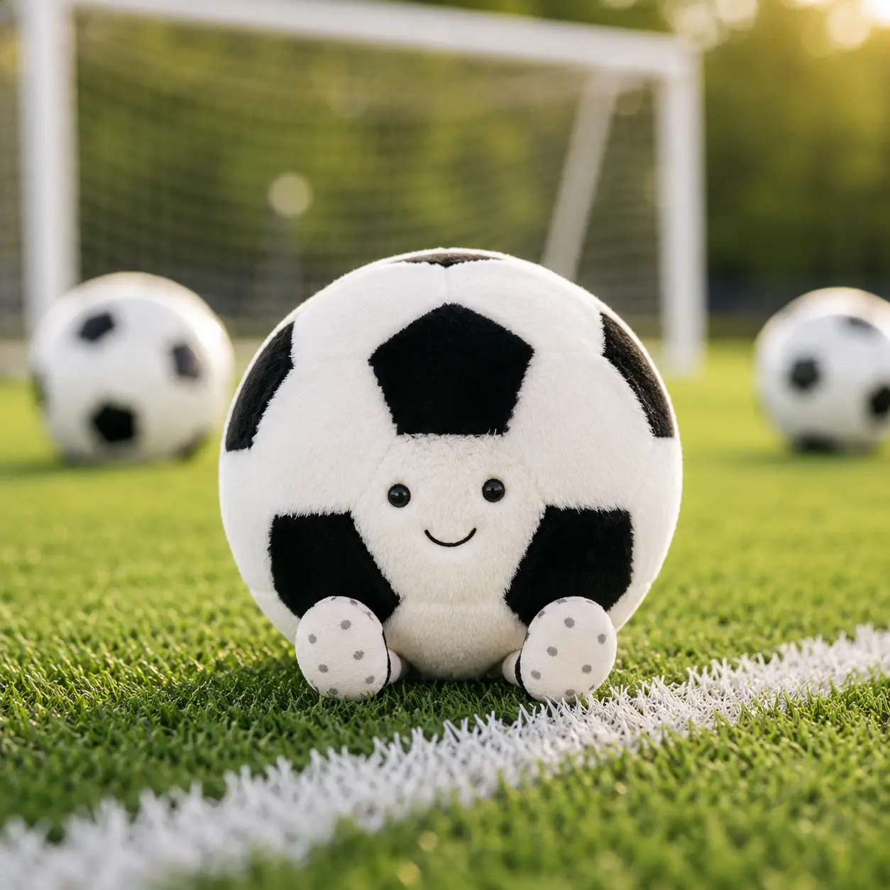 Jellycat Amuseables Sports Soccer Ball Plush – Cute Soft Stuffed Toy, Soccer Gift for Kids