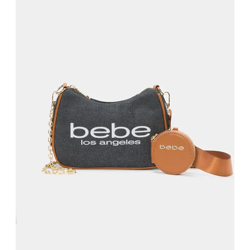 BEBE RIAN DENIM CROSSBODY