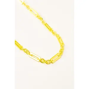 Josie Necklace - Metallic Lime Punch