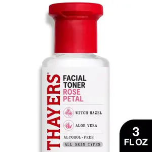 Thayers Witch Hazel Alcohol-Free Facial Toner with Rose Petal 3 fl oz – Hydrating Face Toner, Pore Minimizer, Oil Control, Skin Balancing & Soothing Toner