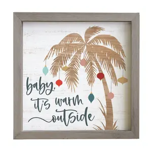 Sincere Surroundings 10" Baby It's Warm Rustic Frame