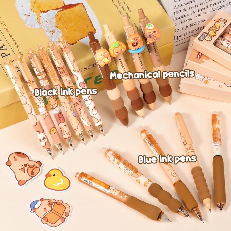 Fimibuke School Supplies 36PCS Cute Capybara Stationery Set with Pencil Case Gel Pens Pencil Stickers Pins Notebooks Sticky Notes Kawaii Birthday Gifts for Kindergarten Elementary Fimibuke School Supplies 36PCS Cute Capybara Stationery Set with Pencil Case Gel Pens Pencil Stickers Pins Notebooks Sticky Notes Kawaii Birthday Gifts for Kindergarten Elementary