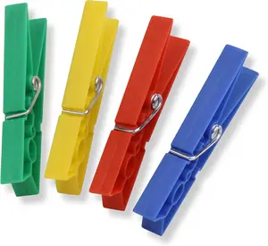 Honey-Can-Do Waterproof Colorful Clothespins – 2 lb. Capacity Heavy Duty Plastic Pins, Clothes Pins Colored for Crafts, Laundry, Drying, Clotheslines, Chip Clips & Home Organization, 50 per Pack De Photo cor Frames