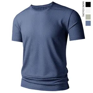 Men's quick-drying sports T-shirt - Breathable and sweat-absorbent round-neck short-sleeved, available in multiple colors, suitable for gyms and summer activities, fitness top