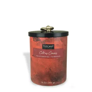 Citrus Cassis Scented Jar Candle (14 oz) – Home Décor Collection