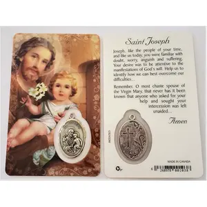 St. Joseph Prayer Card with Medal