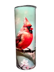Cardinal  - Today - Tomorrow - 20oz oz 20 oz. 20oz. - Skinny Straight Sublimation Tumbler - Amy's Tumbler Junkies - Your Favorite Tumbler Shop!