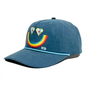 Open Hearts Collection Smile Rope Hat - LIMITED EDITION Rope Brim Hat Beanie Gorra