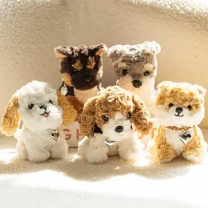 Adorable Mini Famous Dog Shiba Inu Beagle Plush Toy Simulation Stuffed Soft Puppy Schnauzer Wolfdog Girls Plushie Doll Home Deco