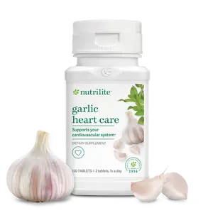 Nutrilite Garlic Heart Wellness Supplement 120 Tablets with Allicin for Daily Cardiovascular Support Natural Plant-Based Formula Peppermint Coated Non-GMO Ingredients Healthcare Fitness Edible Dietary