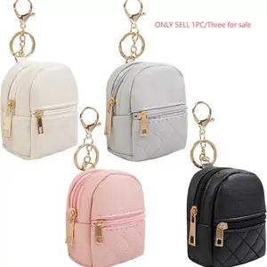 Mini PU Zero Wallet Storage Bag, Cute Small Backpack Key Holder, Data Cable Lipstick Organizer, Perfect for Outdoor Use, Holiday Birthday Gift