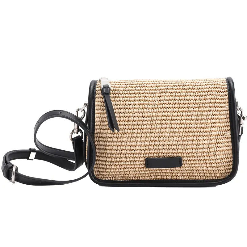 TUSCAN'S Raffia Woven Shoulder Bag - Minimalist Summer Everyday Carry - Women’s Crossbody Handbag, Casual Commuting Design