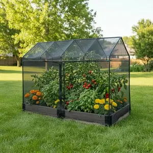 Insect Cover For 4' x 8' Raised Bed - Vegetable Pest & Bird Barrier Netting