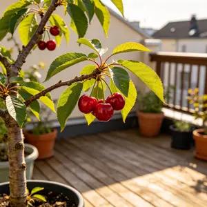 （WL#FF）Healthy Sweet Cherry Tree Seedling for Indoor and Outdoor Gardening, Ideal for Backyard, Balcony, or Container, Easy-to-Care Fruit Tree Plant