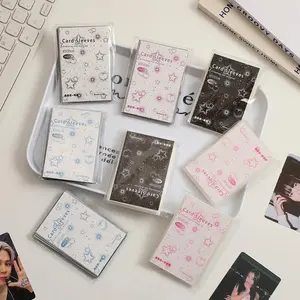 20pcs Kpop Postcard Protector Photo Albums Sleeves For Women Men ID Credit Card Holder PP Transparent Business Card Bag