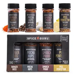 Spice Guru Grill Seasoning Gift Set - 4 Flavor BBQ