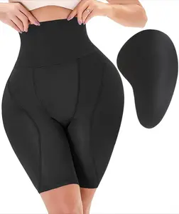 Women Padded Hip Enhancer Shapewear High Waist Tummy Control Butt Lifter Panties High Stretch Compression Girdle Shorts