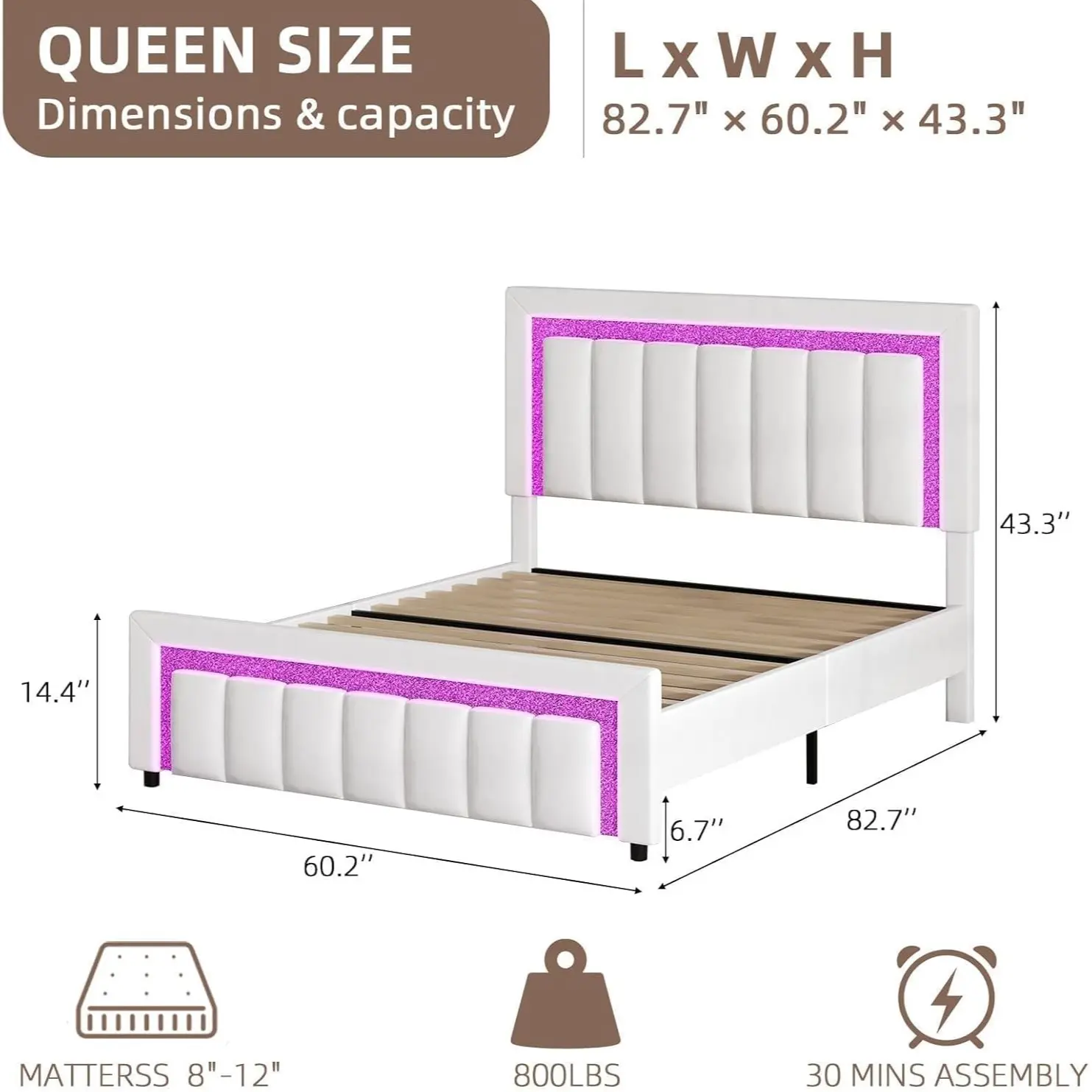 Queen Size White