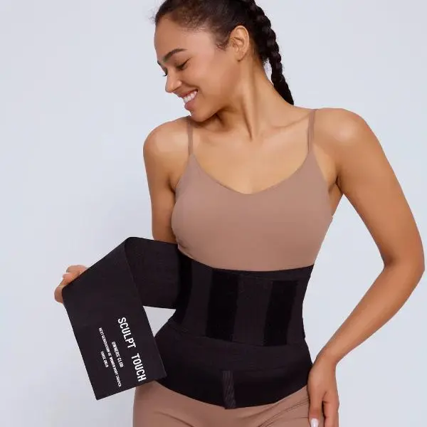 Sculpt Touch Hourglass Wrap Band - Soft Fabric for Comfort and Fit in Everyday Shapewear Smooth Womenswear Tummy Control Waisttrainer Athletic Activewear Compression Polyester Slim Straps SpringStatements