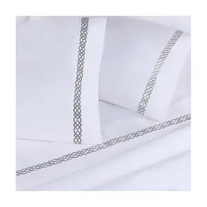 Superior Egyptian Cotton Embroidered Pillowcase s, King