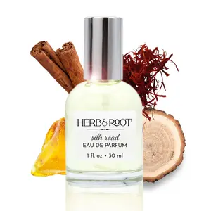 Herb & Root Amber Wood Spice Perfume Blend, Saffron, Cardamom, Sandalwood, Frankincense, Eau de Parfum nlog  perfume