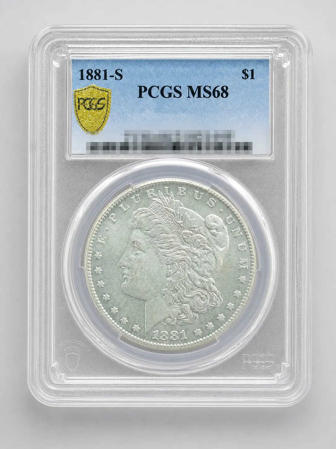 PCGS Encapsulated 1881-S San Francisco Treasure | Historic Vintage Collectible Preserved In Slab
