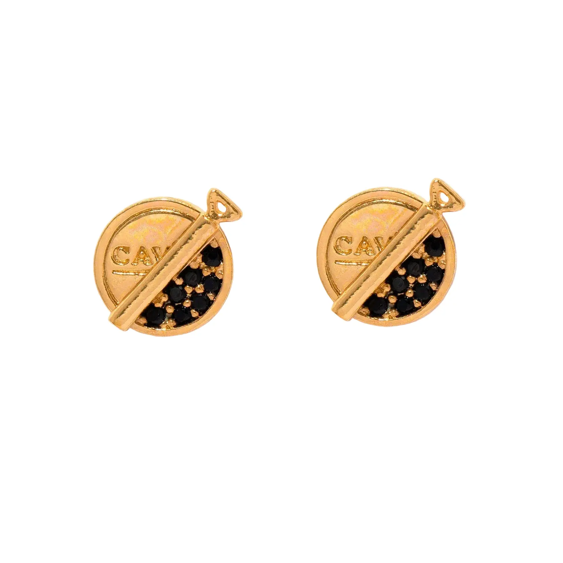 Premium Caviar Studs: Gold