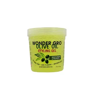 Wonder Gro Olive Oil Hair Styling, 16 fl oz - Non-Flaking & Alcohol-Free - Moisturizes, Protects