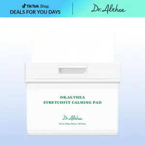 [Dr.Althea Official] StretchFit Calming Pad - Soothing & Relief with Centella Asiatica Extract, Hydration Sheet Mask with Panthenol, Vegan Korean Skincare (50 Pads)