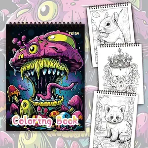 Spiral Coloring Book, 1 Count 30 Patterns Psychedelic Coloring Book, DIY Painting Supplies for Teenager, Birthday Gift, Holiday Gift