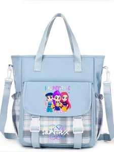 Demon Hunter Crossbody Bag, Elementary School Backpack, Unisex Student Study Bag, Cute Large Capacity Shoulder Bag, Cartoon Pattern, Backpack For School