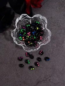 50 Punk Skull Beads for DIY Jewelry Making, Perfect for Earrings, Necklaces, Bracelets, Phone Chains, Halloween Accessories