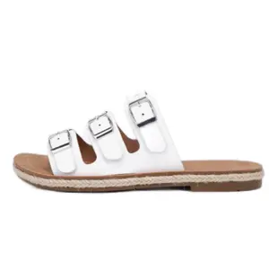 The Three Strap Jute Rope Design Comfy Sandal- Women Footwear