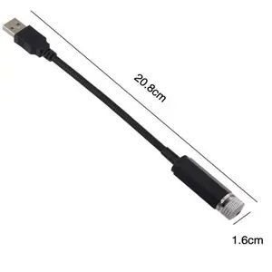 Car ambient light USB plug-in car decorative atmosphere light modified car ambient light purple-blue roof light