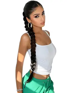 1 Piece Women's Long Straight Ponytail Extensions with Hair Band for Daily, Cosplay, Anime or Costume Party, Striking Natural Fluffy Synthetic Hair Wigs Without Bangs for Daily & Party Hairstyle